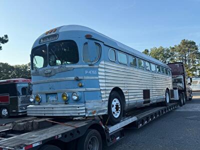Klassischer und legendärer Greyhound-Bus