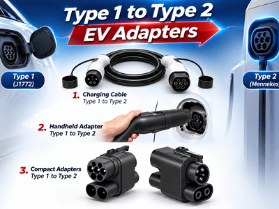 Adaptateurs de câble de charge US - EU pour votre voiture électrique et hybride américaine
