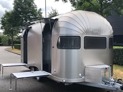 Caravan retro Aluminium Airstream stijl